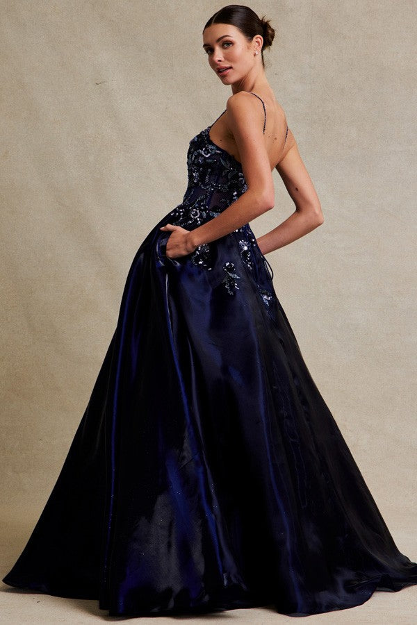 Sleeveless Skinny Straps A Line Dress