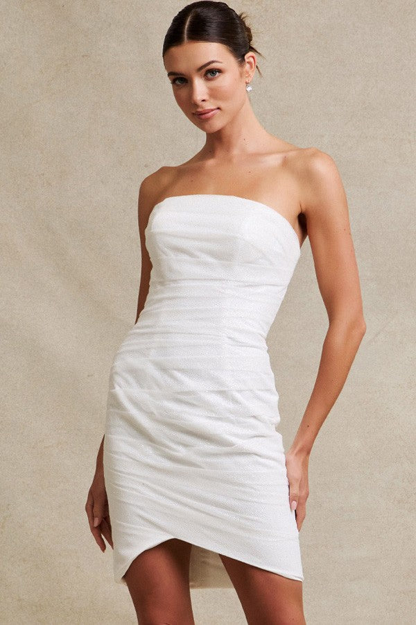Strapless Straight Top Convertible Wedding Gown