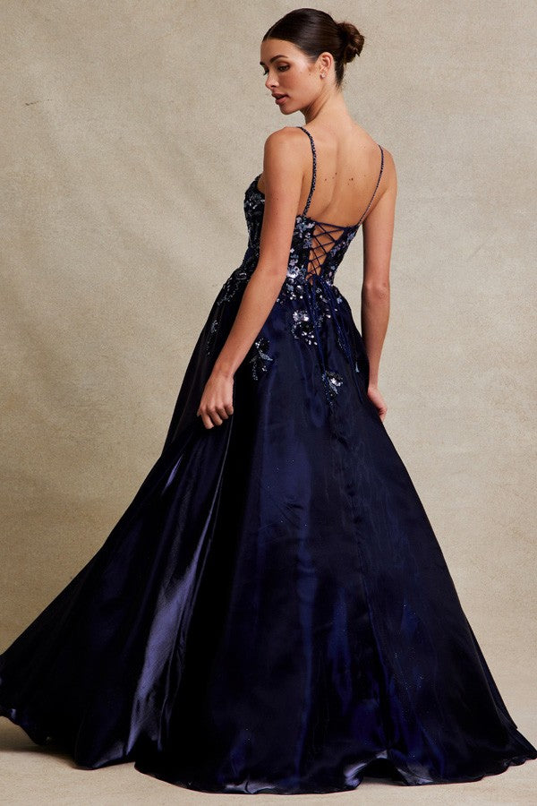 Sleeveless Skinny Straps A Line Dress