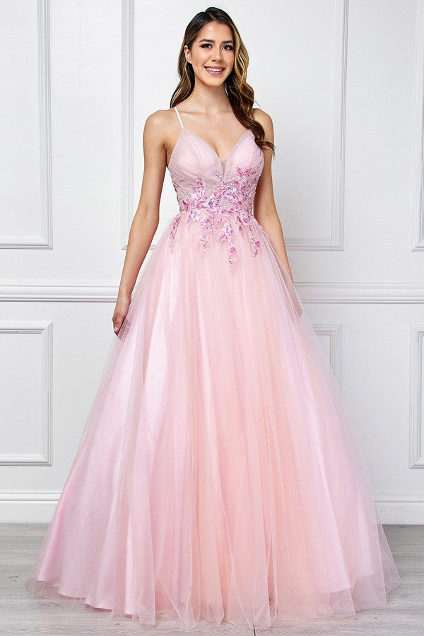 Sleeveless Sweetheart A Line Dress