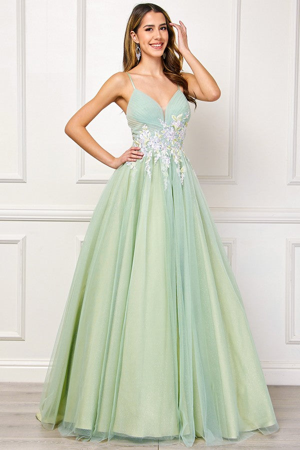 Sleeveless Sweetheart A Line Dress