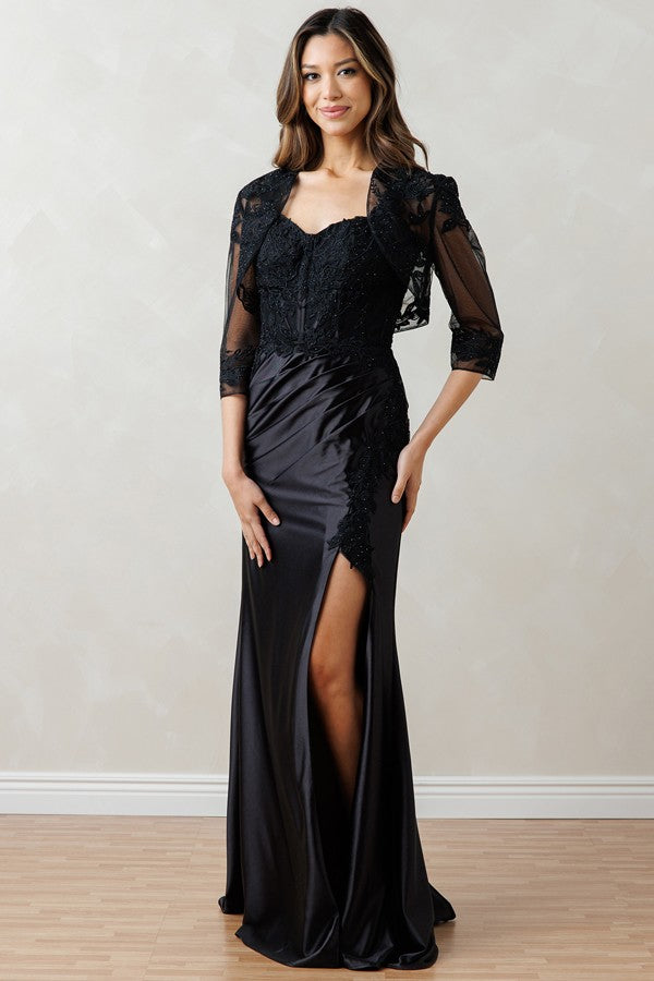 Sleeveless Embroidered Top Mob Sheath Dress