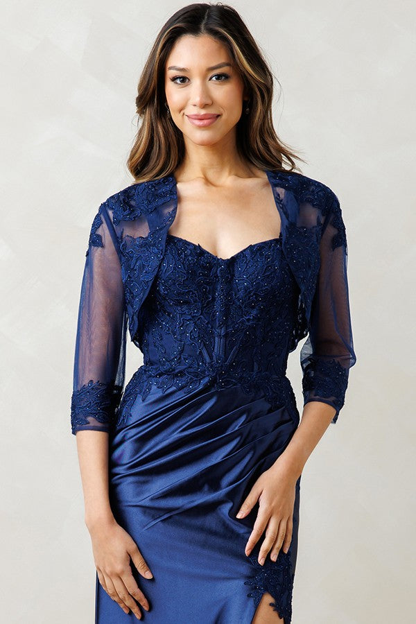 Sleeveless Embroidered Top Mob Sheath Dress