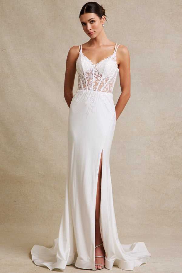 Sleeveless Spaghetti Straps Sweetheart Sheath Dres