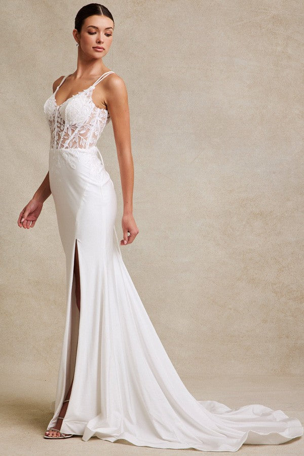 Sleeveless Spaghetti Straps Sweetheart Sheath Dres