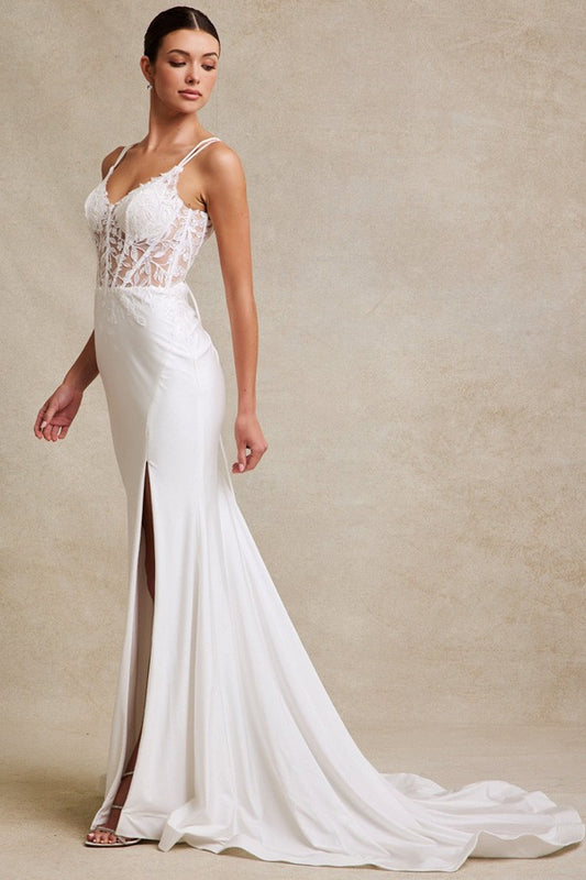 Sleeveless Spaghetti Straps Sweetheart Sheath Dres