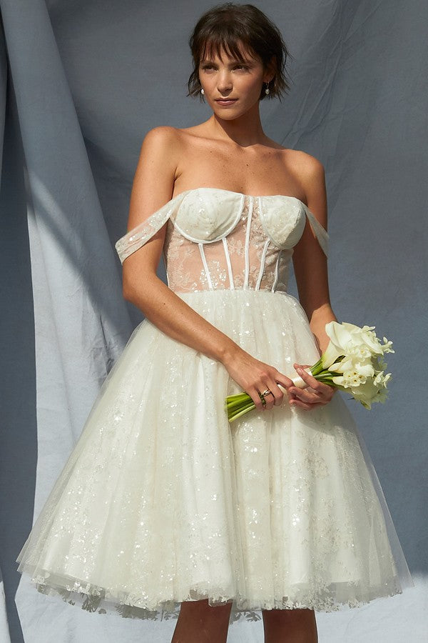 Strapless Sweetheart Pleat Top Mini Dress