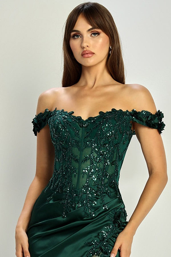 Off Shoulder Embroidered Sweet Top Short Dress