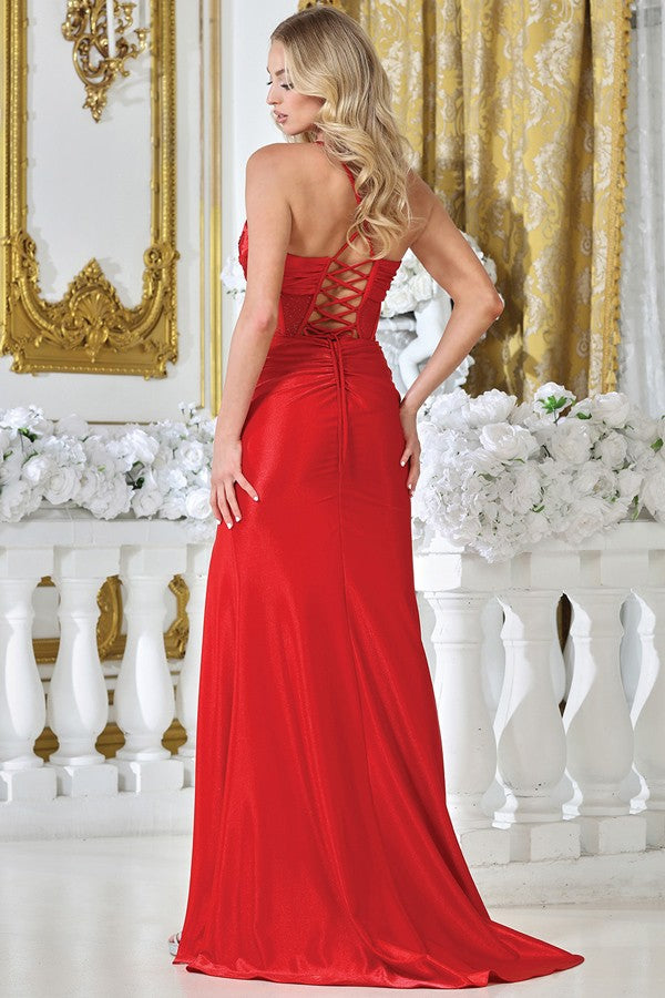 Sleeveless V Neck Embroidery Sequin Top Sheath Dre